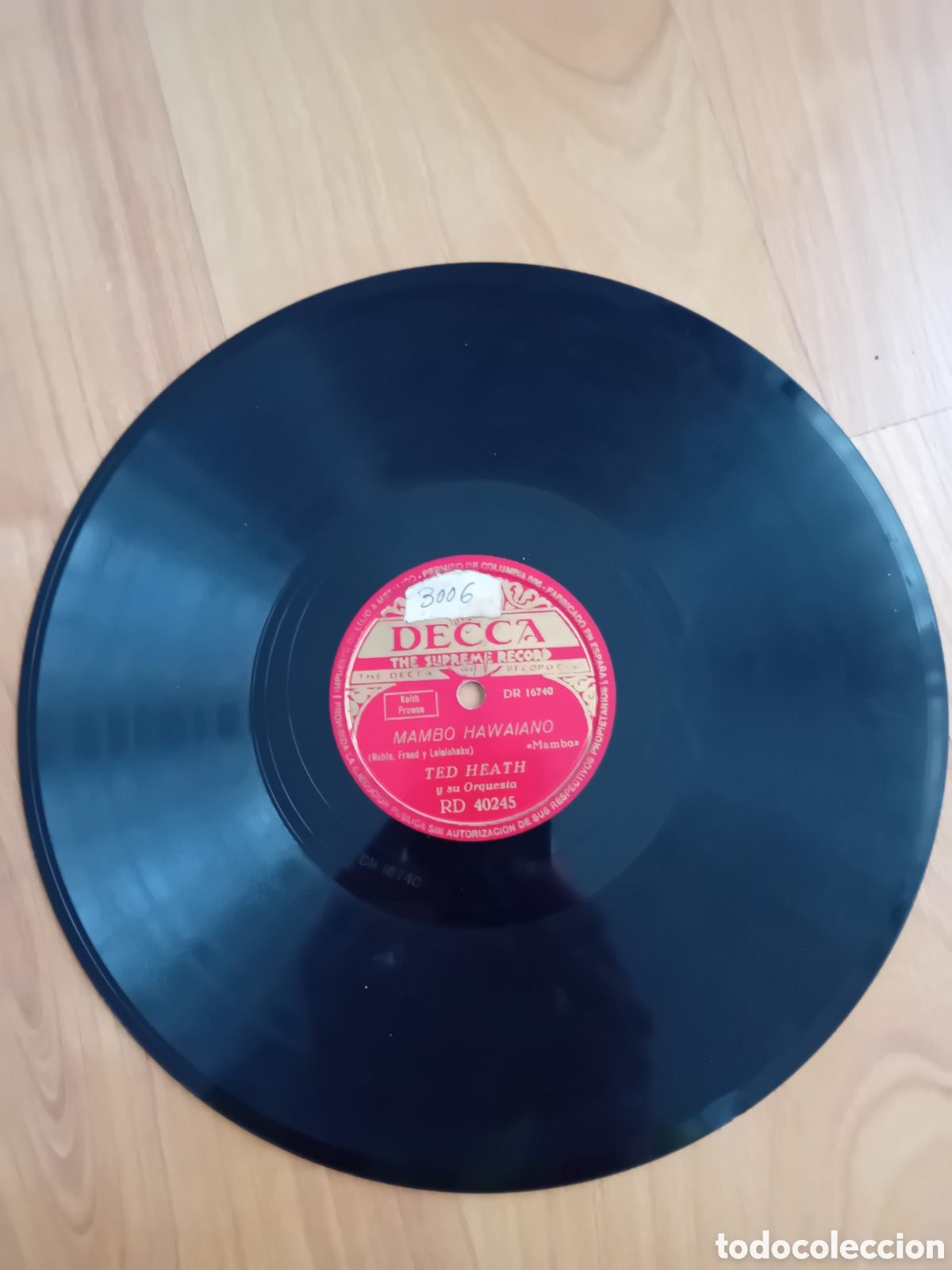 Discos de pizarra: TED HEATH. MAMBO HAWAIANO. OBSESIONADO. DECCA - Foto 5
