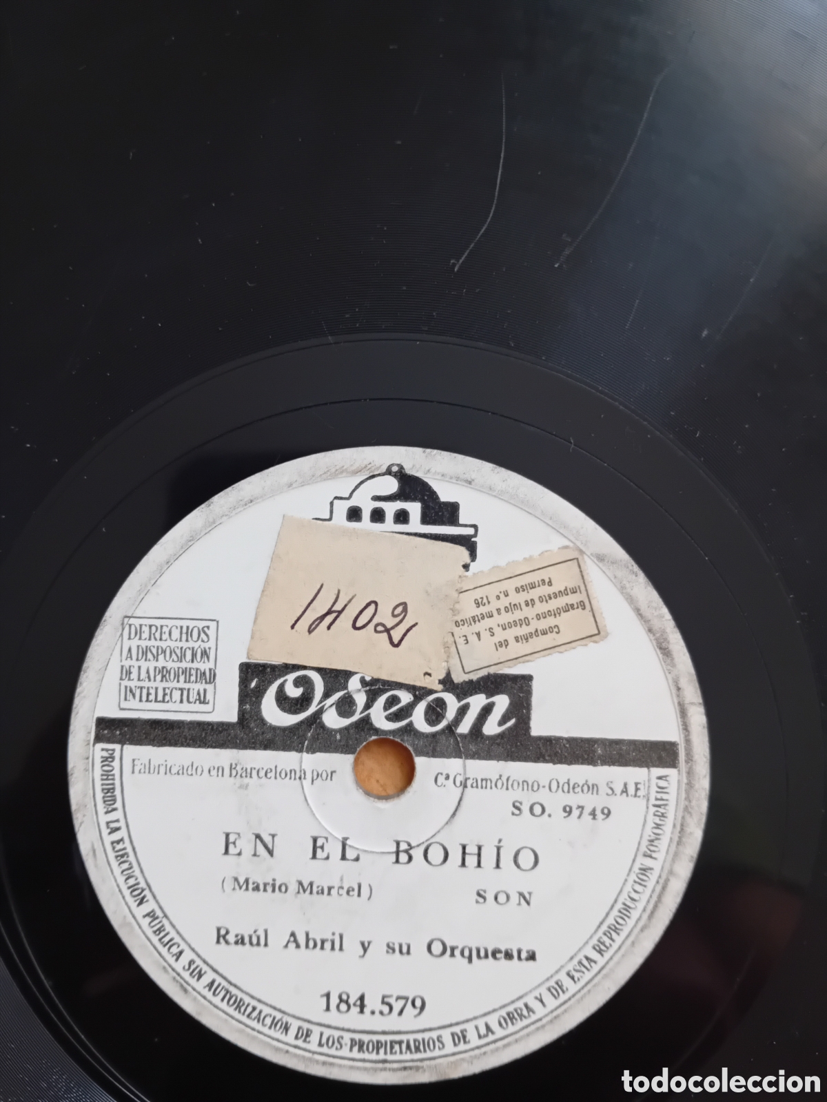 Discos de pizarra: RAUL ABRIL. EN EL BOHIO. SWING MADRIGAL. ODEON - Foto 6