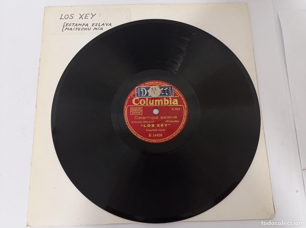 Discos de pizarra: LOS XEY - ESTAMPA ESLAVA / MAITECHU MIA - Foto 1