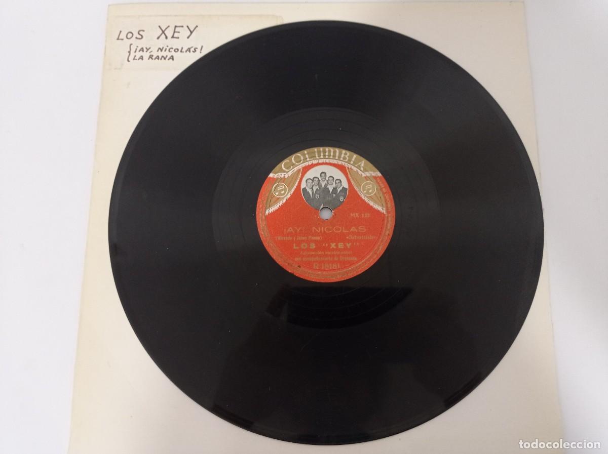 Discos de pizarra: LOS XEY - AY, NICOLAS / LA RANA - Foto 1