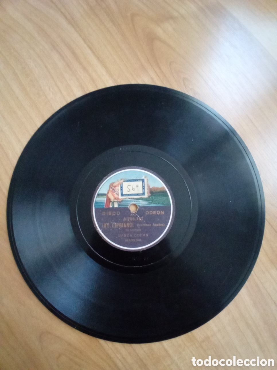 Discos de pizarra: AY CIPRIANO. COLON COLON. BANDA ODEON - Foto 3