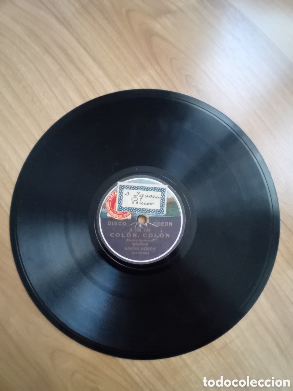 Discos de pizarra: AY CIPRIANO. COLON COLON. BANDA ODEON - Foto 1