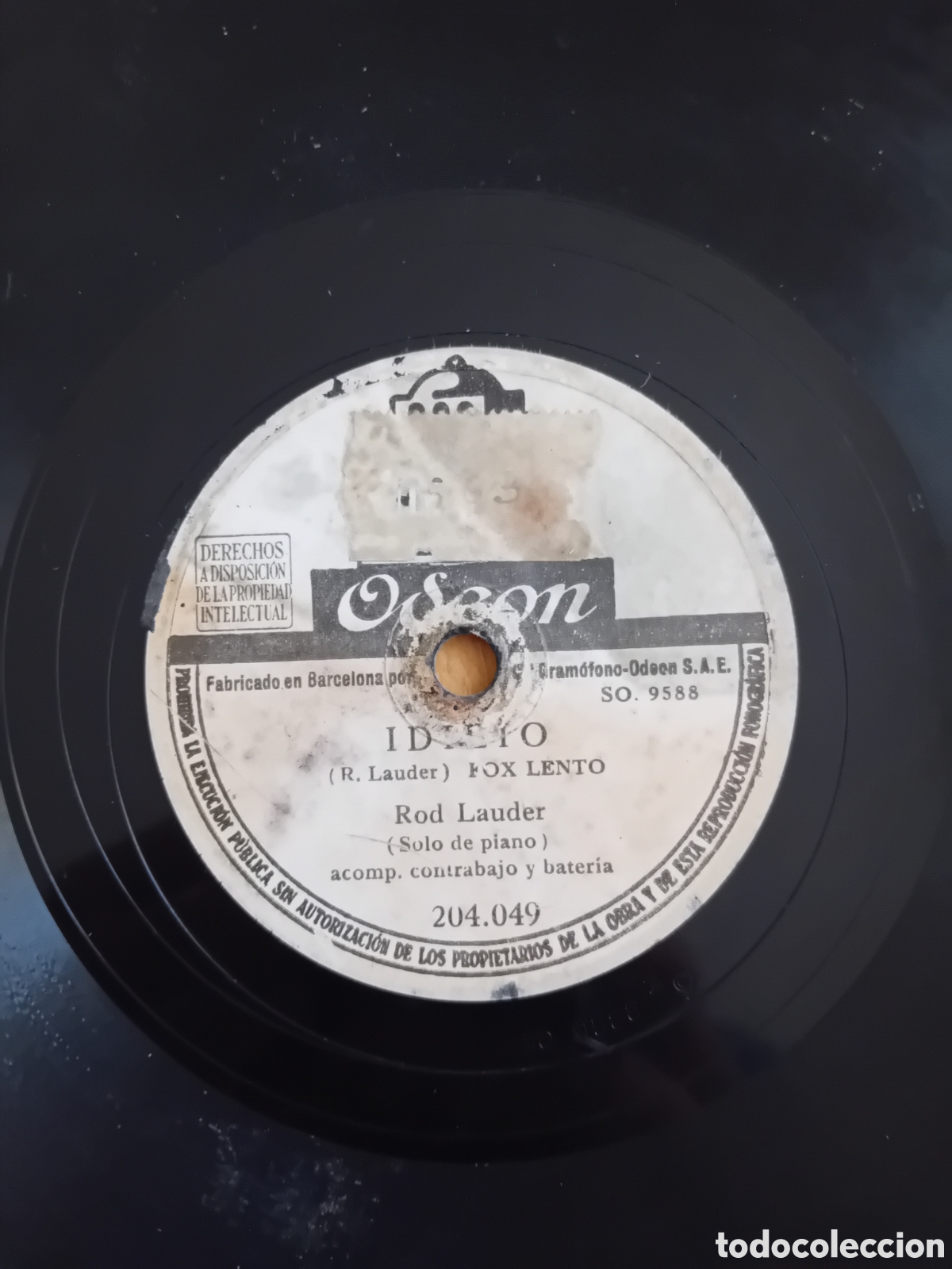 Discos de pizarra: ROD LAUDER. IDILIO. BURLESCA. ODEON - Foto 5