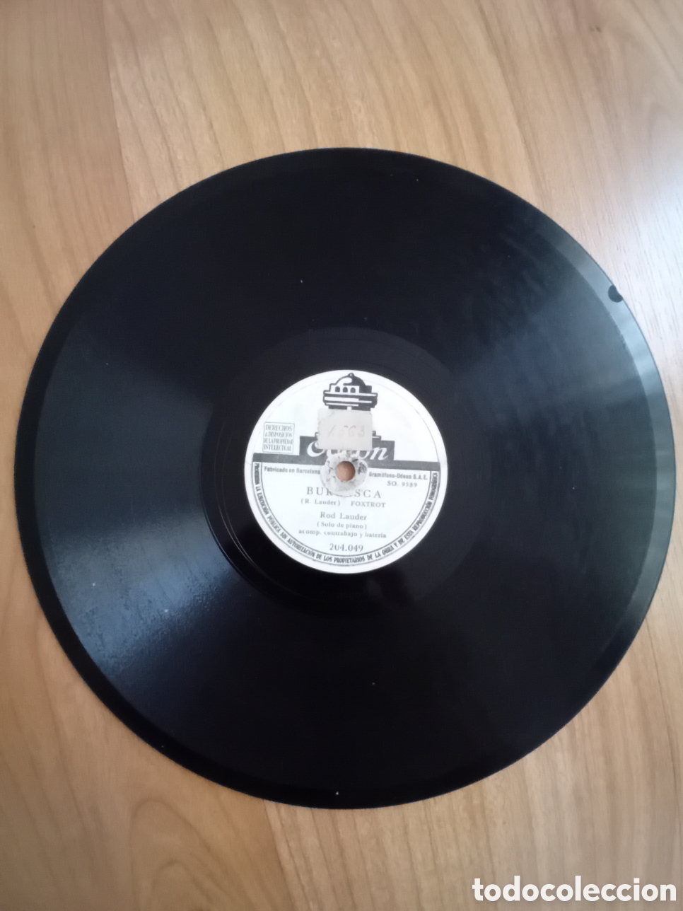 Discos de pizarra: ROD LAUDER. IDILIO. BURLESCA. ODEON - Foto 1