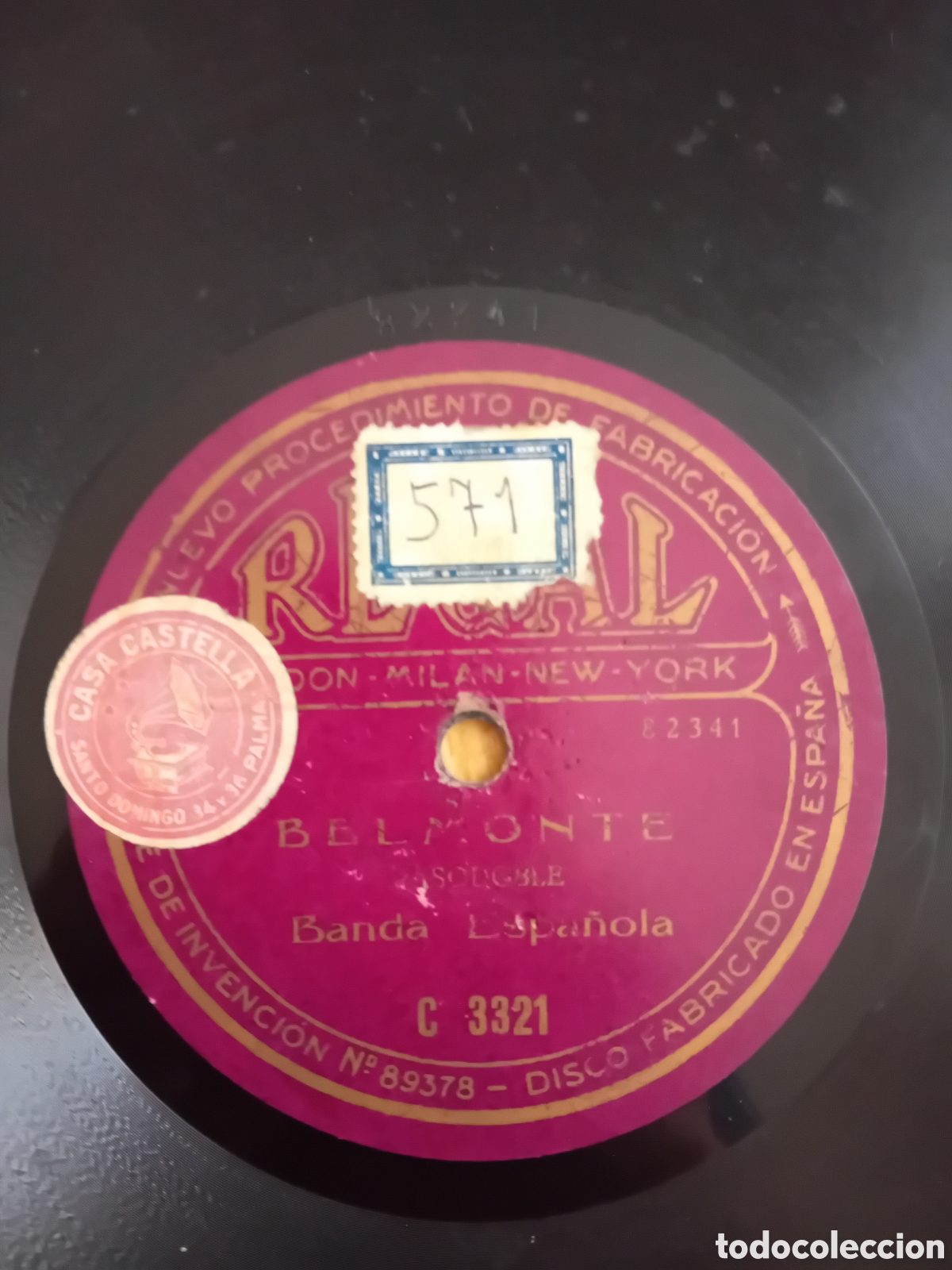 Discos de pizarra: BELMONTE. ESTA DE MODA. BANDA ESPA&Ntilde;OLA. REGAL - Foto 5