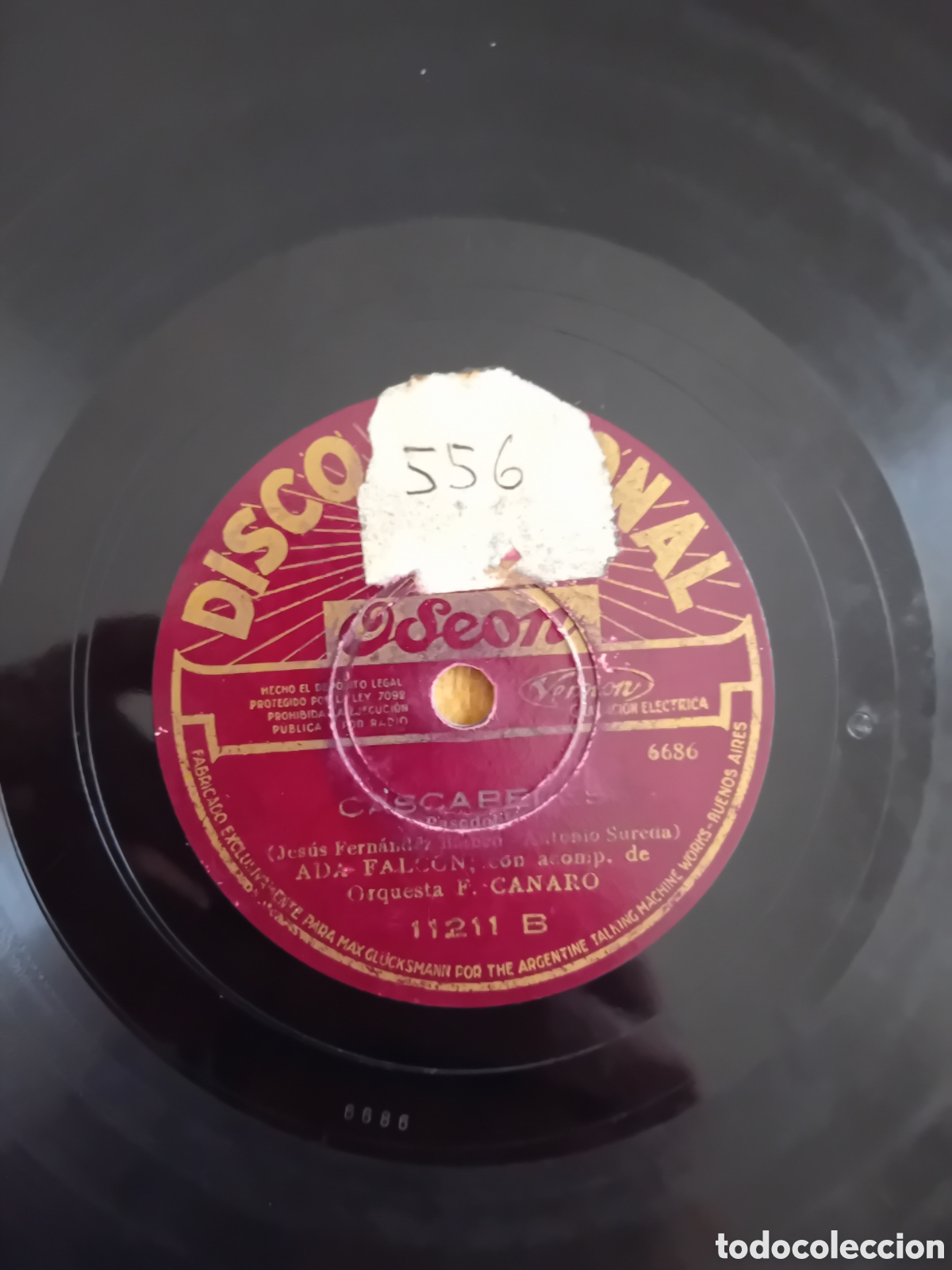 Discos de pizarra: ADA FALCON. MADRE HAY UNA SOLA. CASCABELES. ODEON - Foto 4