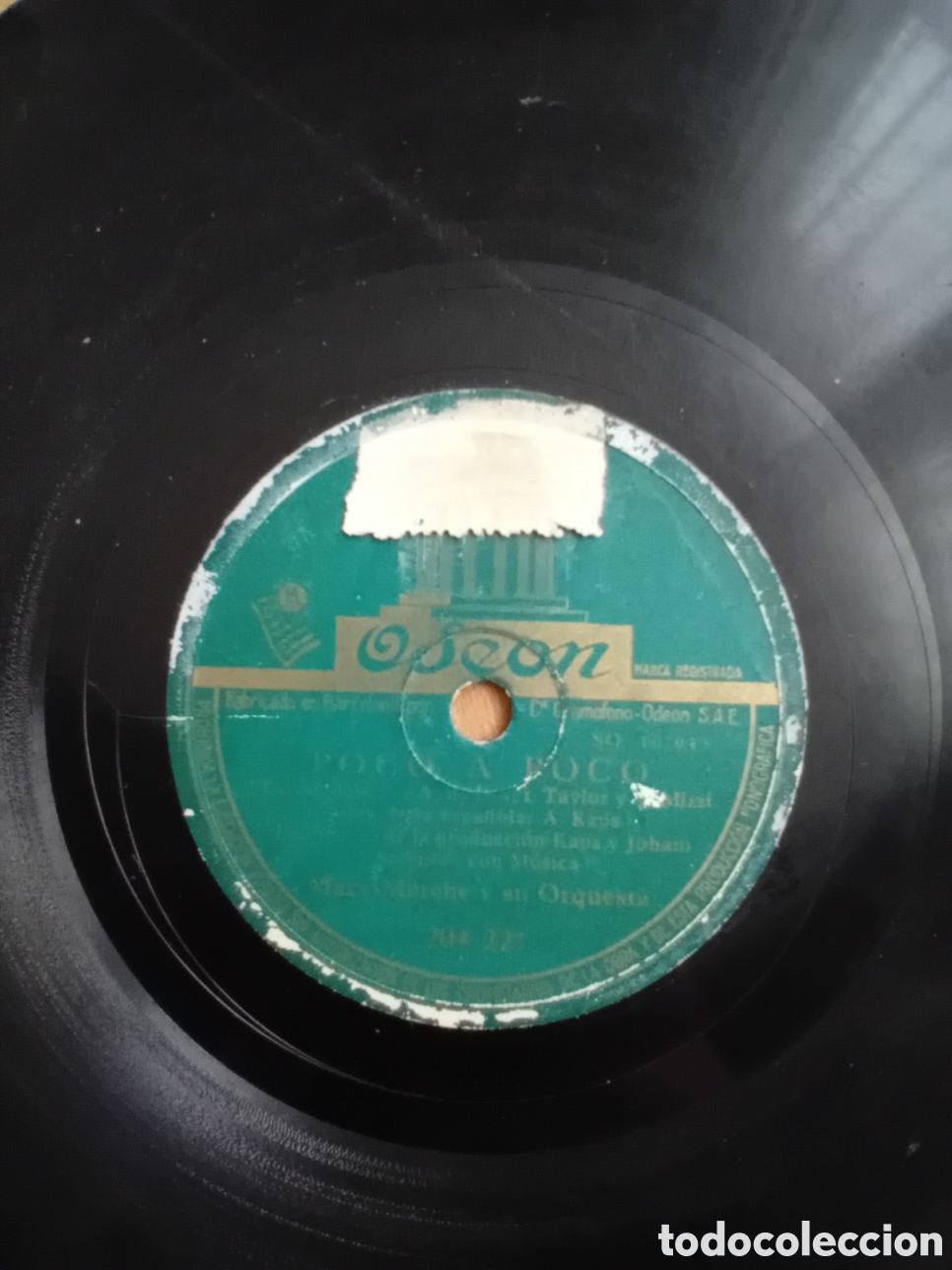 Discos de pizarra: MARY-MERCHE. POCO A POCO. OLVIDEMOS EL PASADO. ODEON. ROTO - Foto 5