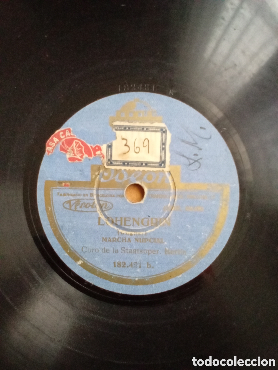 Discos de pizarra: TOSCA. DOHENGRIN. HERTHA WURZBACH. ODEON - Foto 2