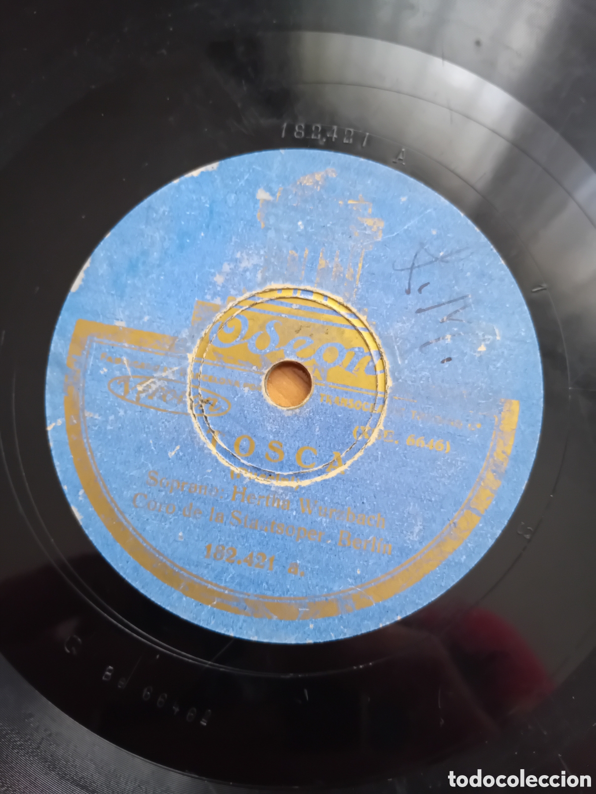 Discos de pizarra: TOSCA. DOHENGRIN. HERTHA WURZBACH. ODEON - Foto 4