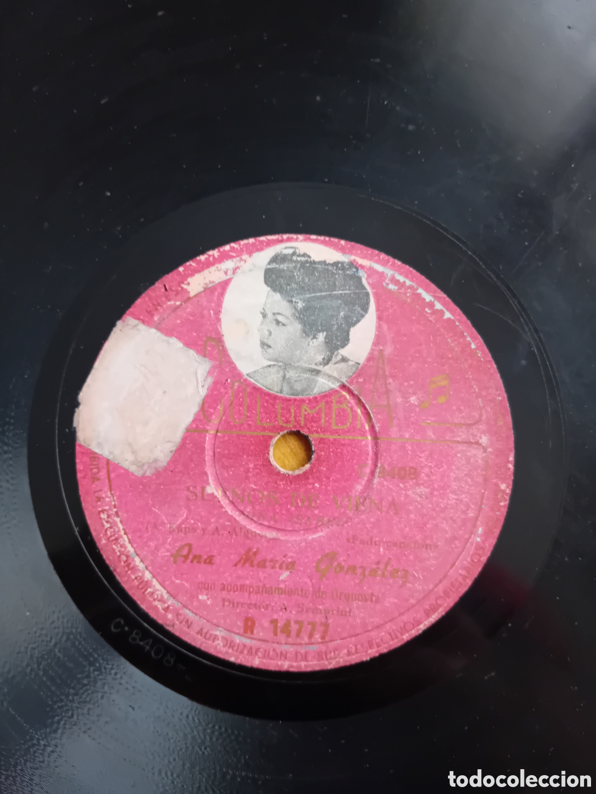 Discos de pizarra: ANA MARIA GONZALEZ. SUE&Ntilde;OS DE VIENA. SUCEDIO. COLUMBIA - Foto 5