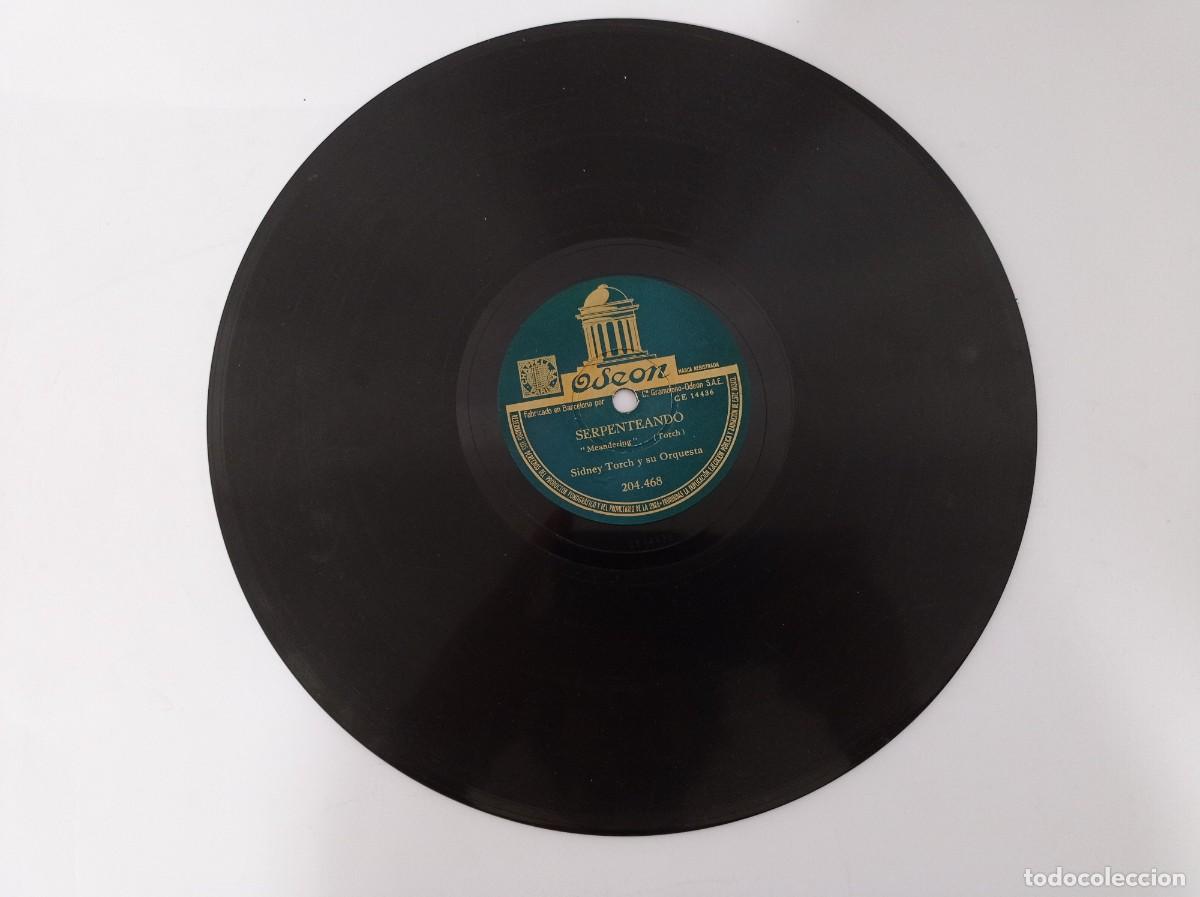 Discos de pizarra: SIDNEY TORCH Y SU ORQUESTA - EL BESO / SERPENTEANDO - Foto 2