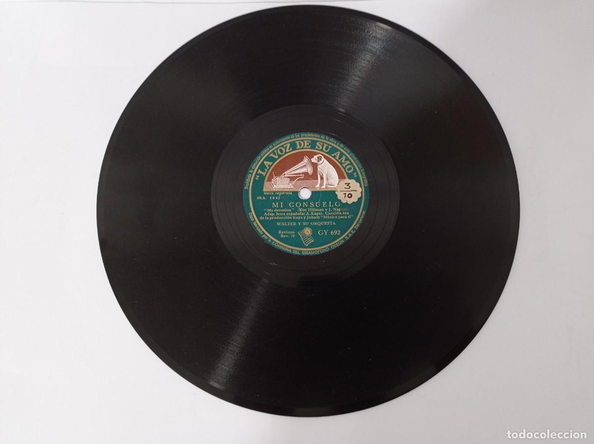 Discos de pizarra: WALTER Y SU ORQUESTA - MI CANCI&Oacute;N / MI CONSUELO - Foto 2