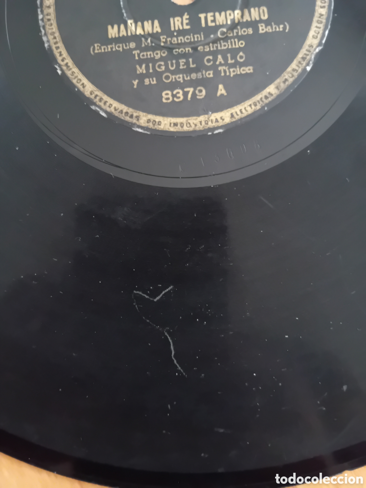 Discos de pizarra: MIGUEL CALO. LUNA DE PLATA. MA&Ntilde;ANA IRE TEMPRANO. ODEON - Foto 3