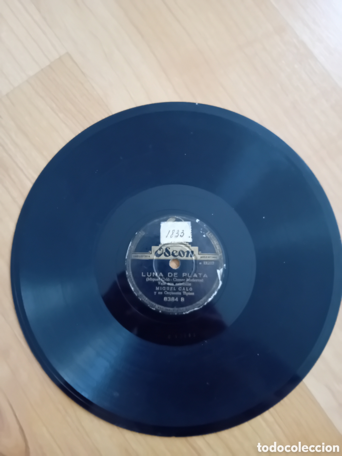 Discos de pizarra: MIGUEL CALO. LUNA DE PLATA. MA&Ntilde;ANA IRE TEMPRANO. ODEON - Foto 4