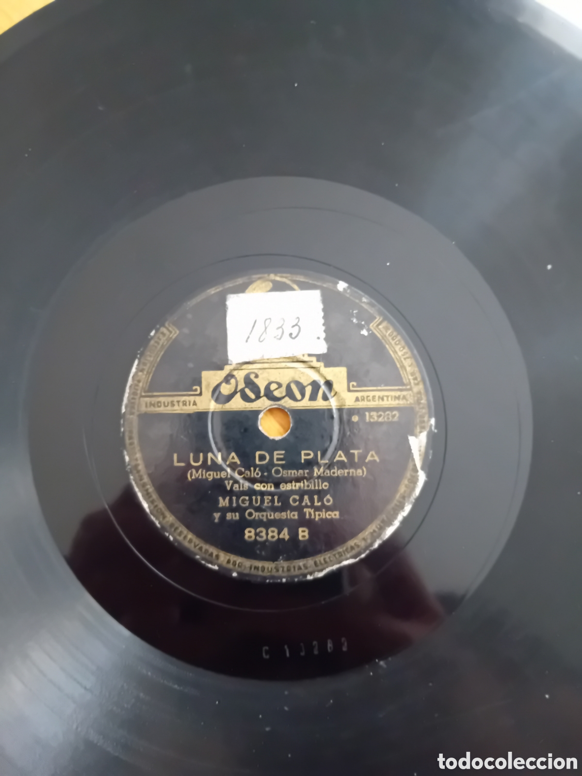Discos de pizarra: MIGUEL CALO. LUNA DE PLATA. MA&Ntilde;ANA IRE TEMPRANO. ODEON - Foto 5