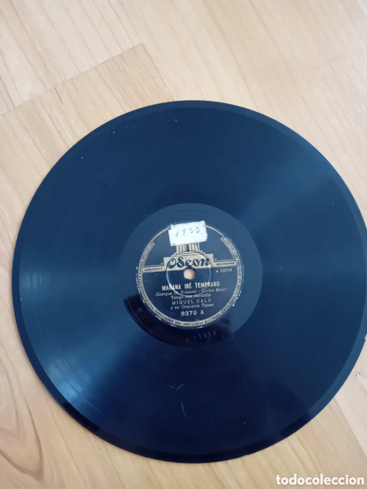 Discos de pizarra: MIGUEL CALO. LUNA DE PLATA. MA&Ntilde;ANA IRE TEMPRANO. ODEON - Foto 1