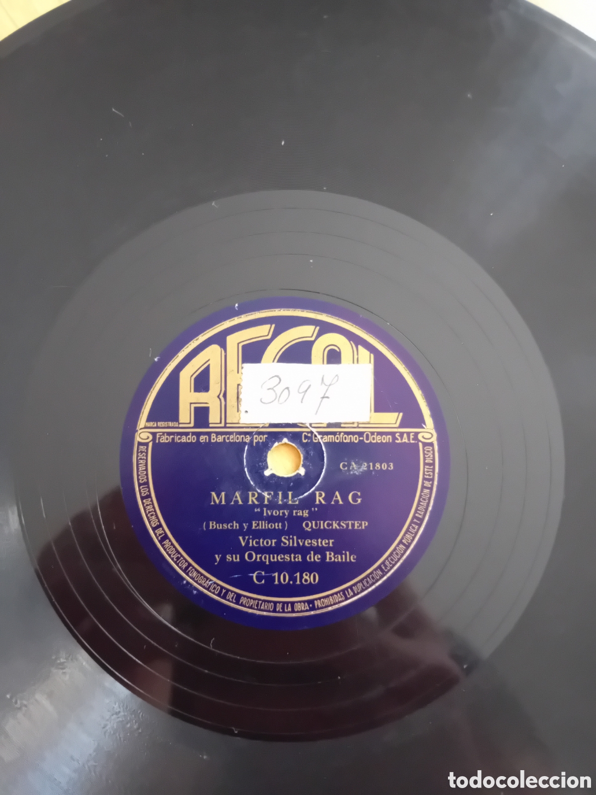 Discos de pizarra: VICTOR SILVESTER. MARFIL RAG. LO SIENTO. REGAL - Foto 4