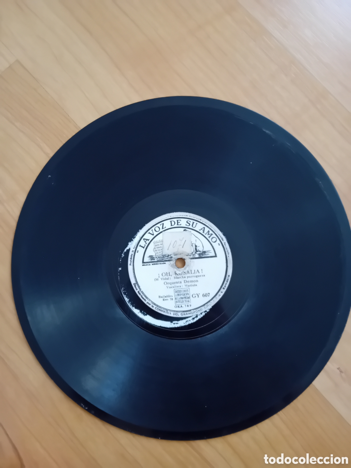 Discos de pizarra: OH ROSALIA. VUELVE EL BUGUI BUGUI. ORQUESTA DEMON. LA VOZ DE SU AMO - Foto 3