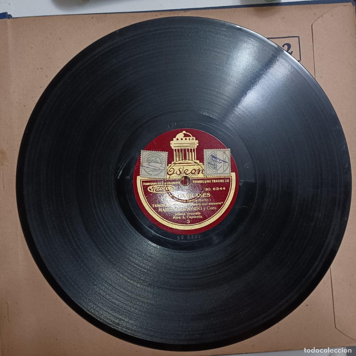 Discos de pizarra: DISCOS DE GRAMOFONO ,PIZARRA ,COLECCION LOS GAVILANES - Foto 6