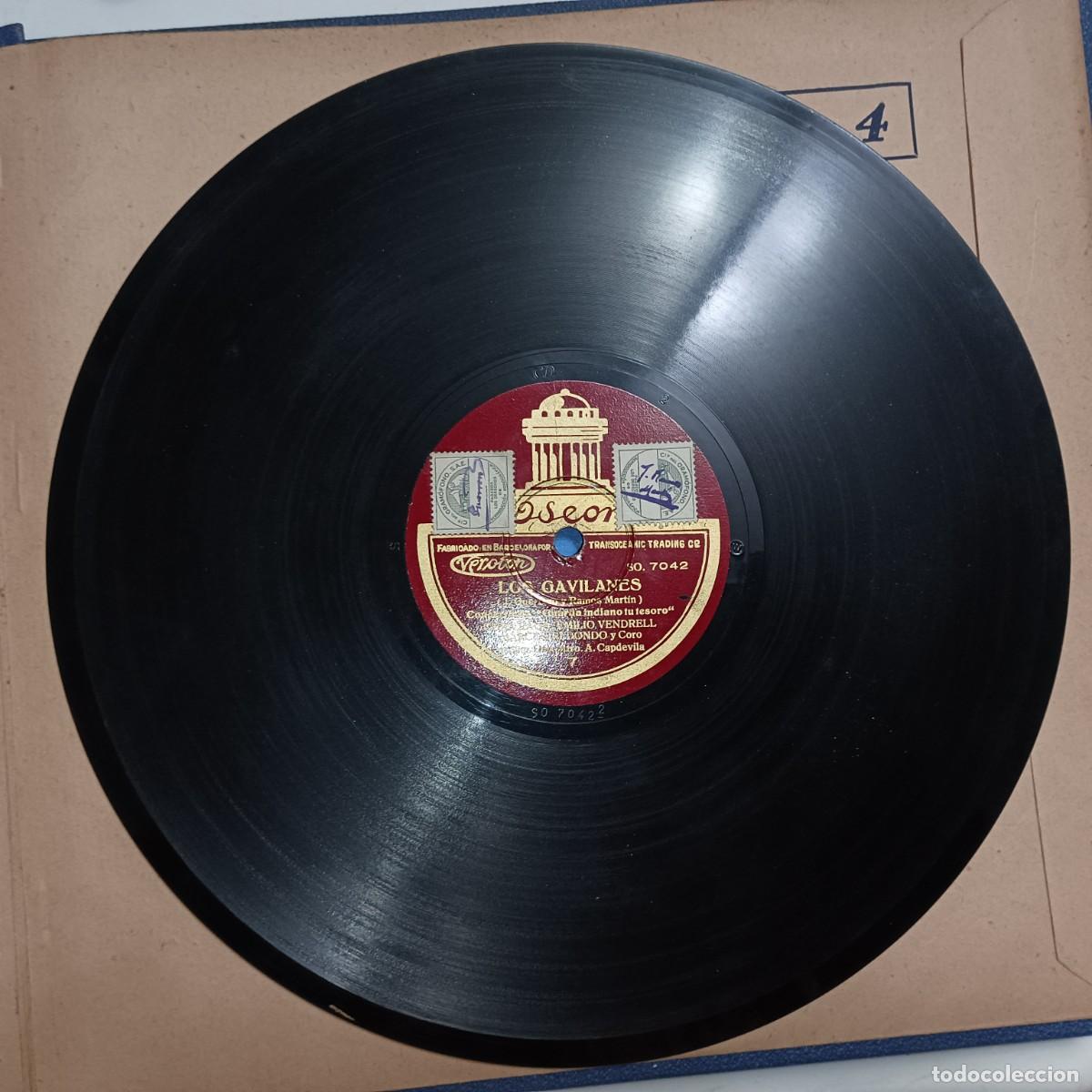 Discos de pizarra: DISCOS DE GRAMOFONO ,PIZARRA ,COLECCION LOS GAVILANES - Foto 10