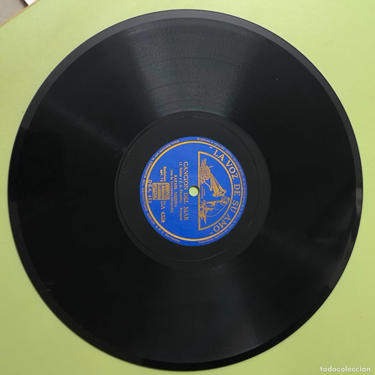 Discos de pizarra: CANCION DEL MAR - QUINCE PRIMAVERAS - DISCO DE PIZARRA - Foto 1