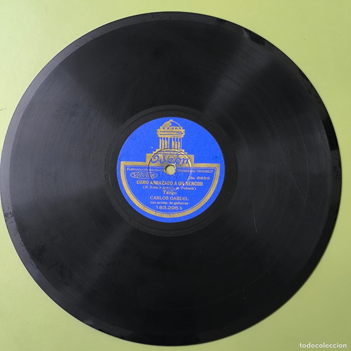Discos de pizarra: LUCES DE BUENOS AIRES / COMO ABRAZADO A UN RENCOR - DISCO DE PIZARRA - Foto 2