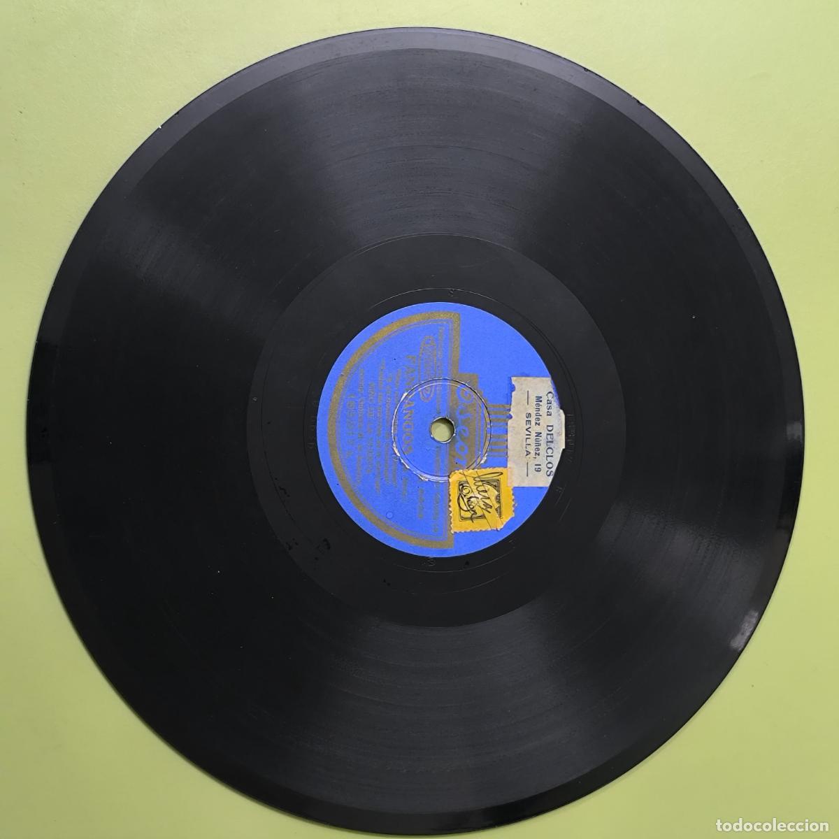 Discos de pizarra: GUAJIRA - FANDANGOS - ODEON - DISCO DE PIZARRA - Foto 1