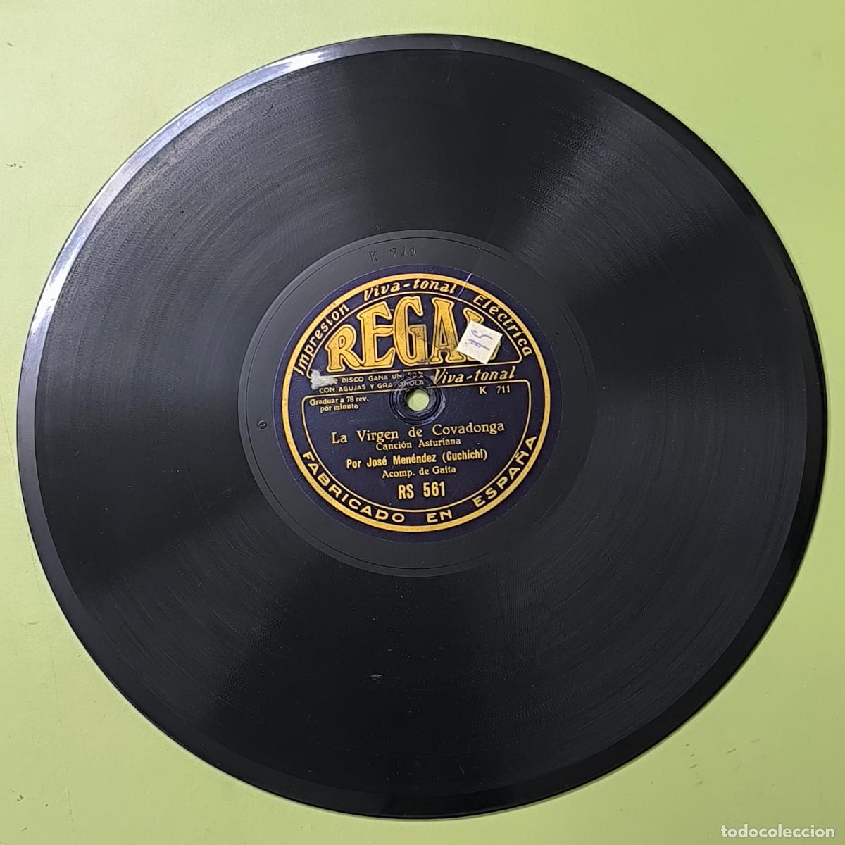 Discos de pizarra: LA VIRGEN DE COVADONGA - LA PARRANDADA - REGAL - DISCO DE PIZARRA - Foto 2