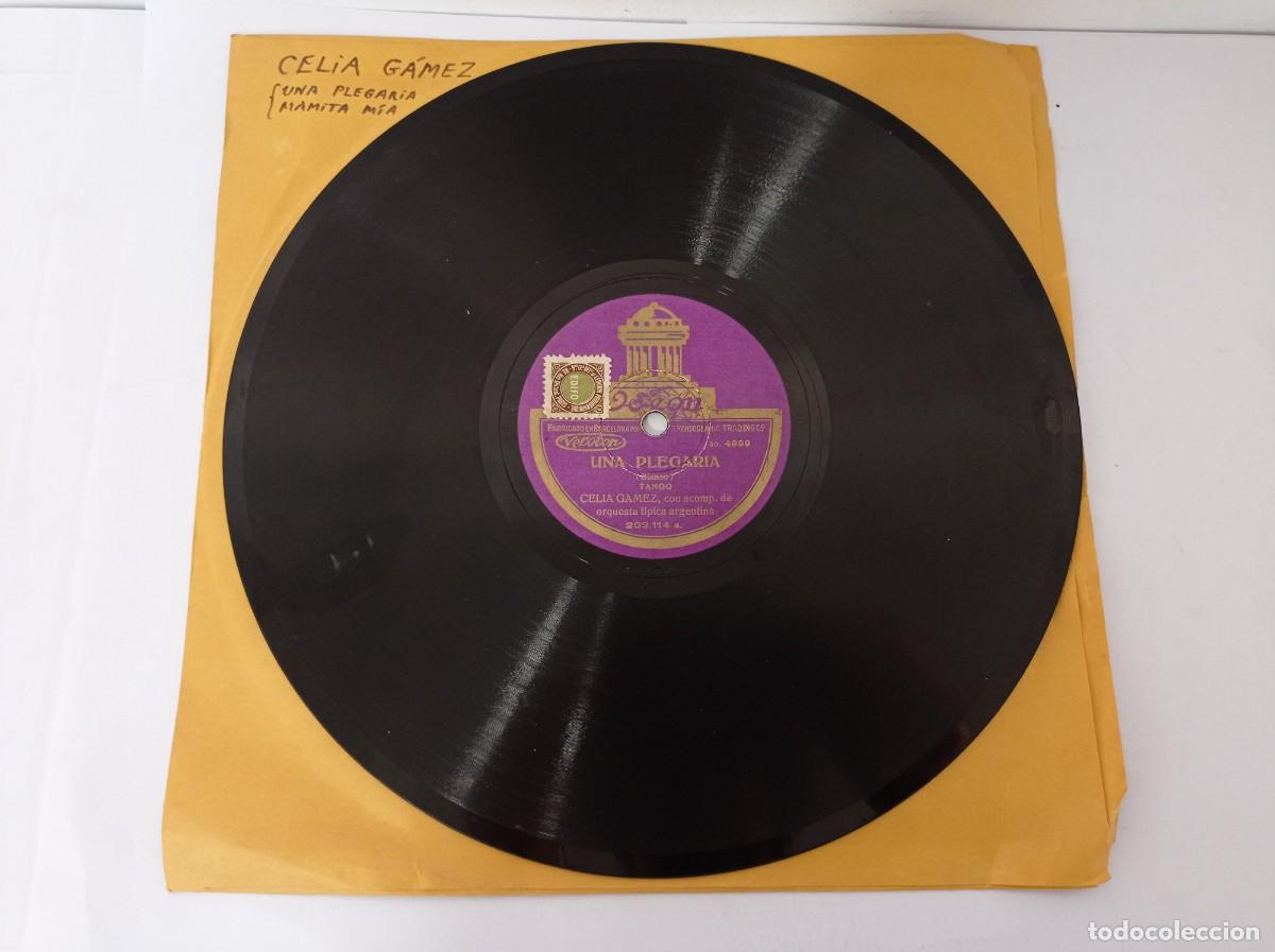 Discos de pizarra: CELIA GAMEZ - MAMITA MIA / PLEGARIA - Foto 1