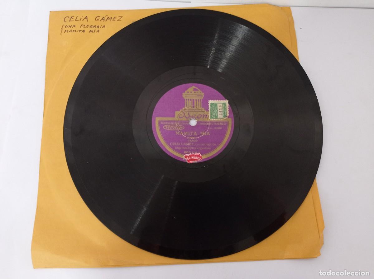 Discos de pizarra: CELIA GAMEZ - MAMITA MIA / PLEGARIA - Foto 3