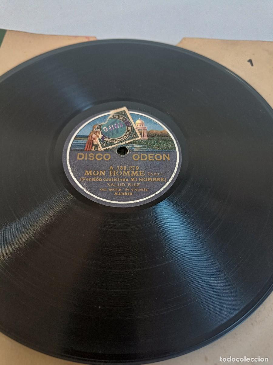 Discos de pizarra: SALUD RU&Iacute;Z Mon homme / Nena - Foto 3