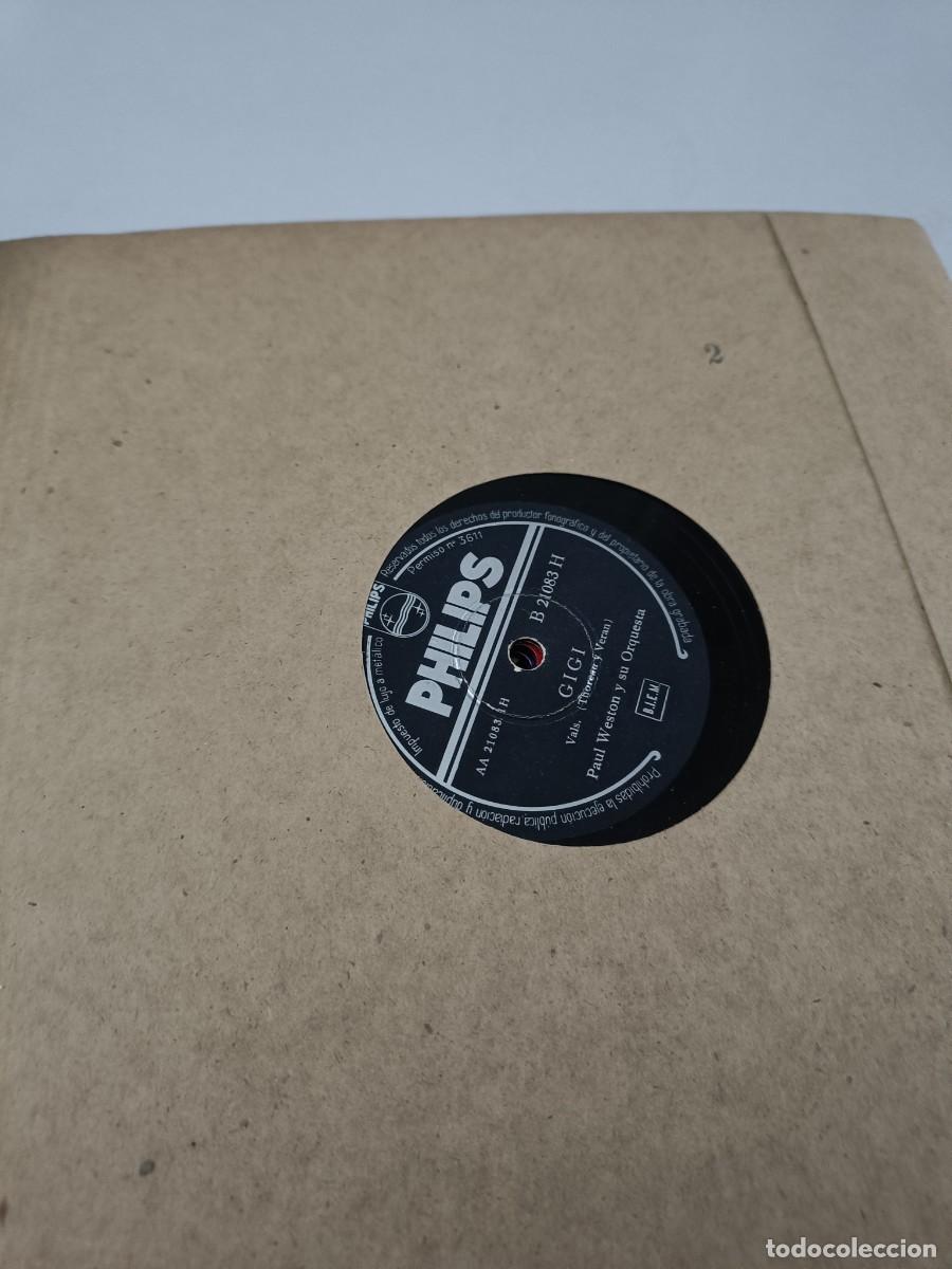 Discos de pizarra: PAUL WESTON y su Orquesta Gigi / Shane - Foto 1