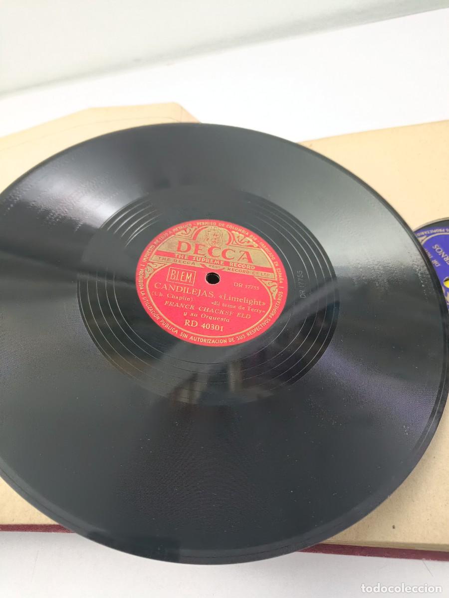 Discos de pizarra: FRANCK CHACKSFIELD y su Orquesta Candilejas / Candilejas - Foto 3