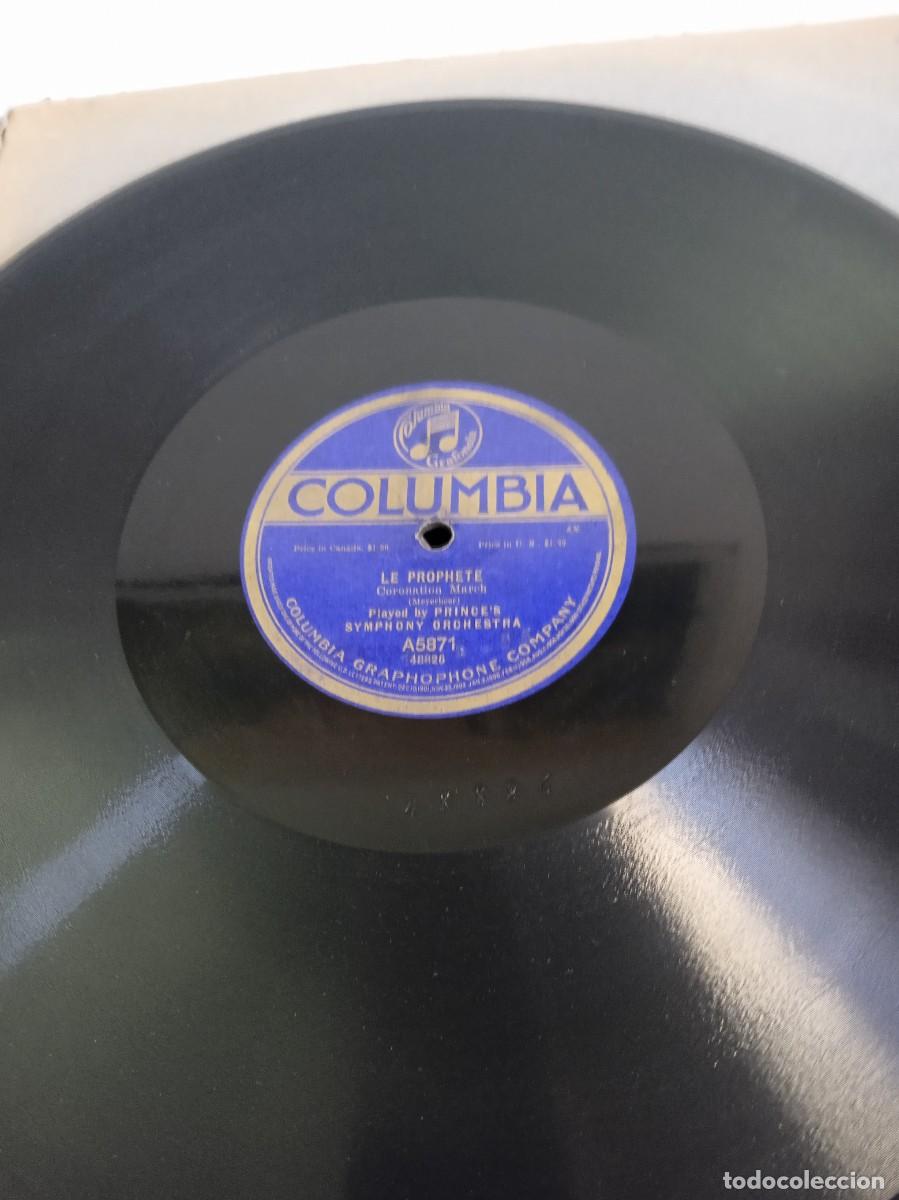 Discos de pizarra: PRINCES SYMPHONY ORCHESTRA Le prophete / Caballeira R&uacute;sticana - Foto 2