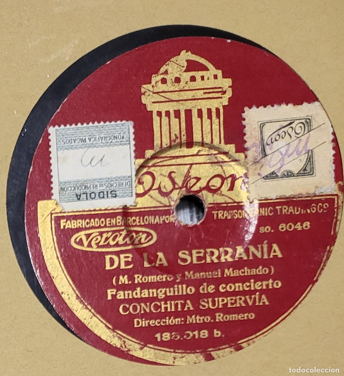 Discos de pizarra: Conchita Supervia pizarra sello Odeon editado en Espa&ntilde;a... - Foto 1