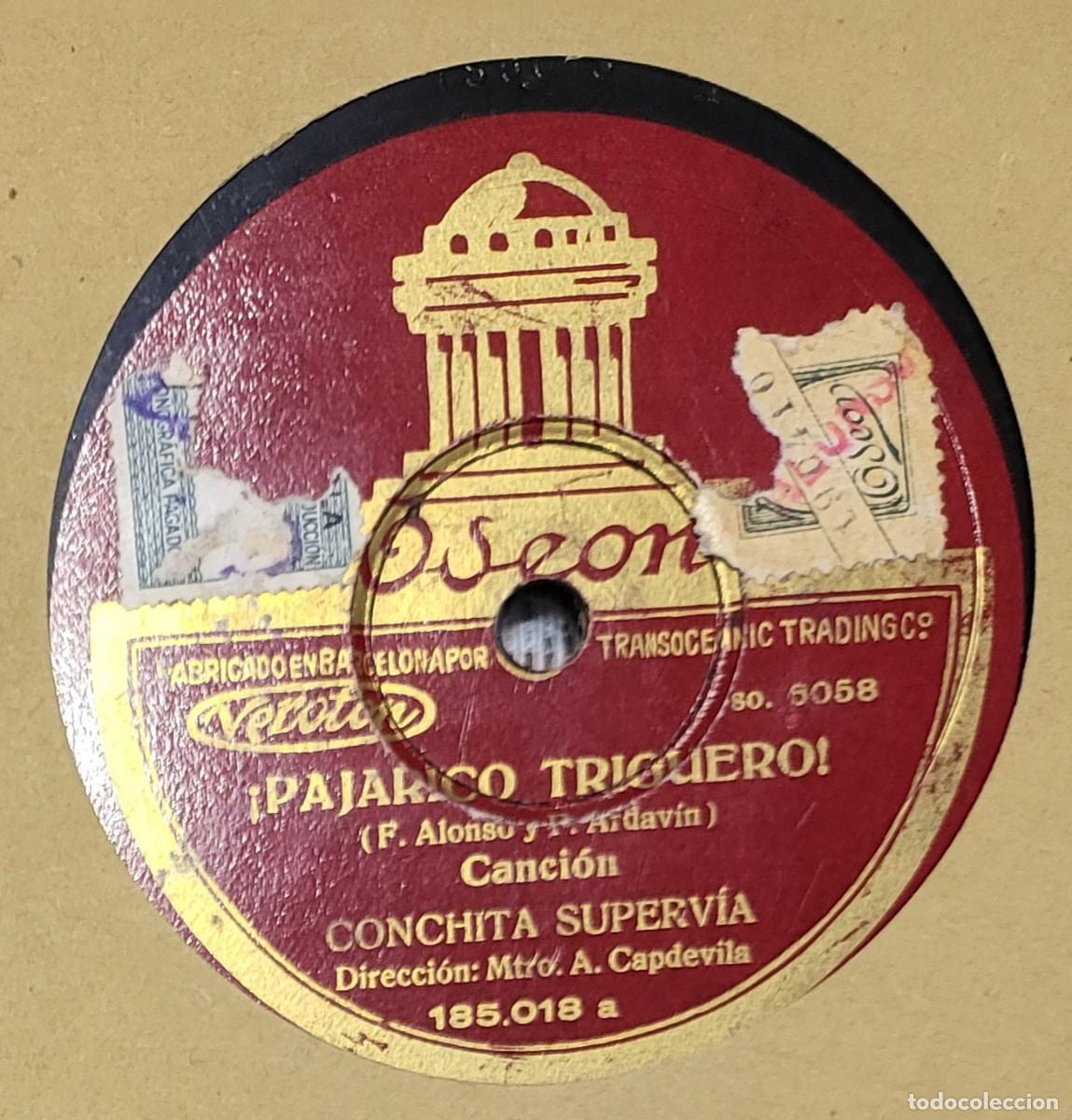 Discos de pizarra: Conchita Supervia pizarra sello Odeon editado en Espa&ntilde;a... - Foto 2