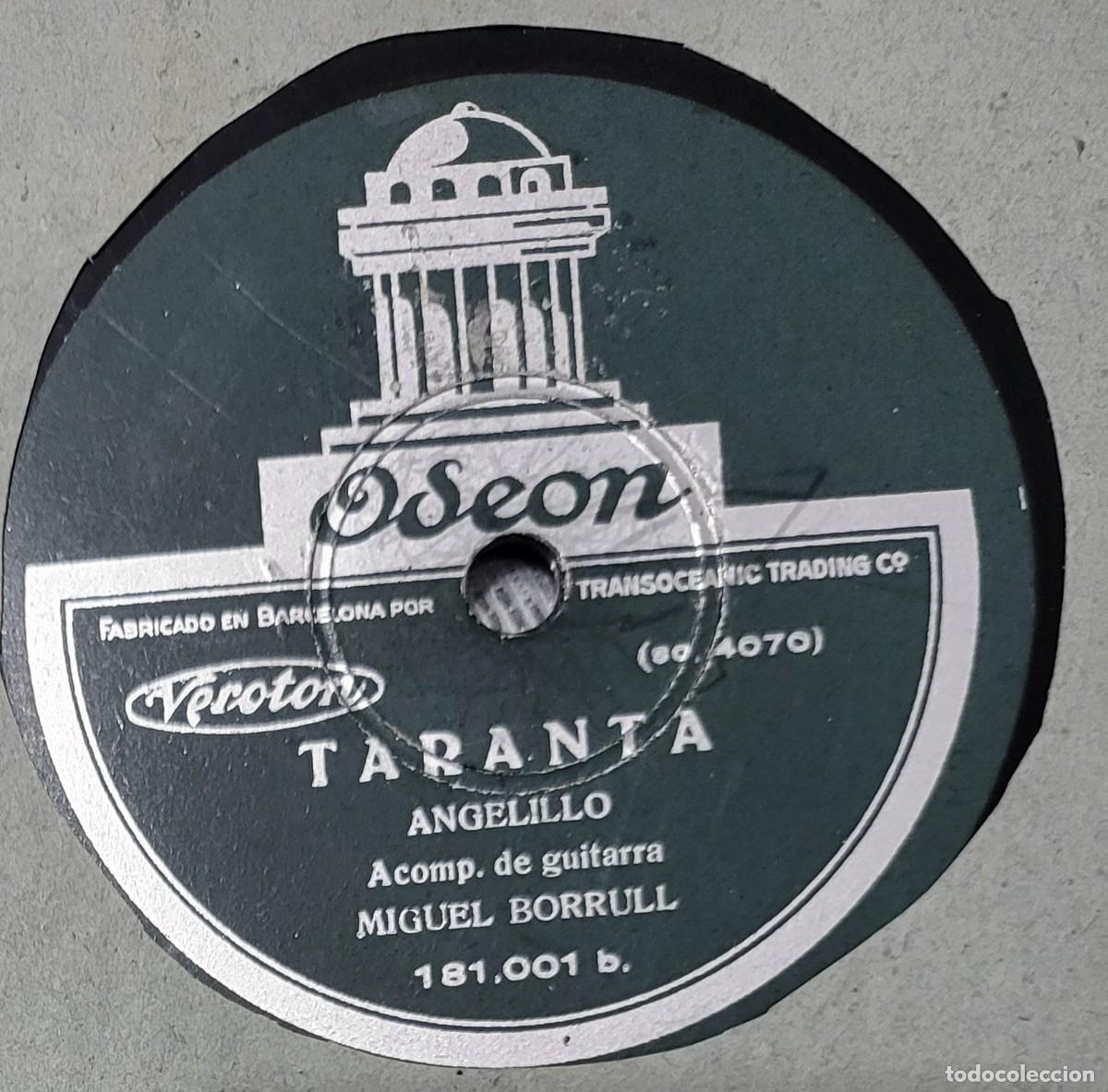 Discos de pizarra: Angelillo pizarra sello Odeon editado en Espa&ntilde;a... - Foto 2