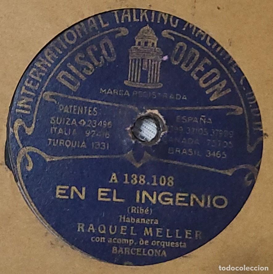 Discos de pizarra: Raquel Meller pizarra sello Odeon editada en Espa&ntilde;a... - Foto 2
