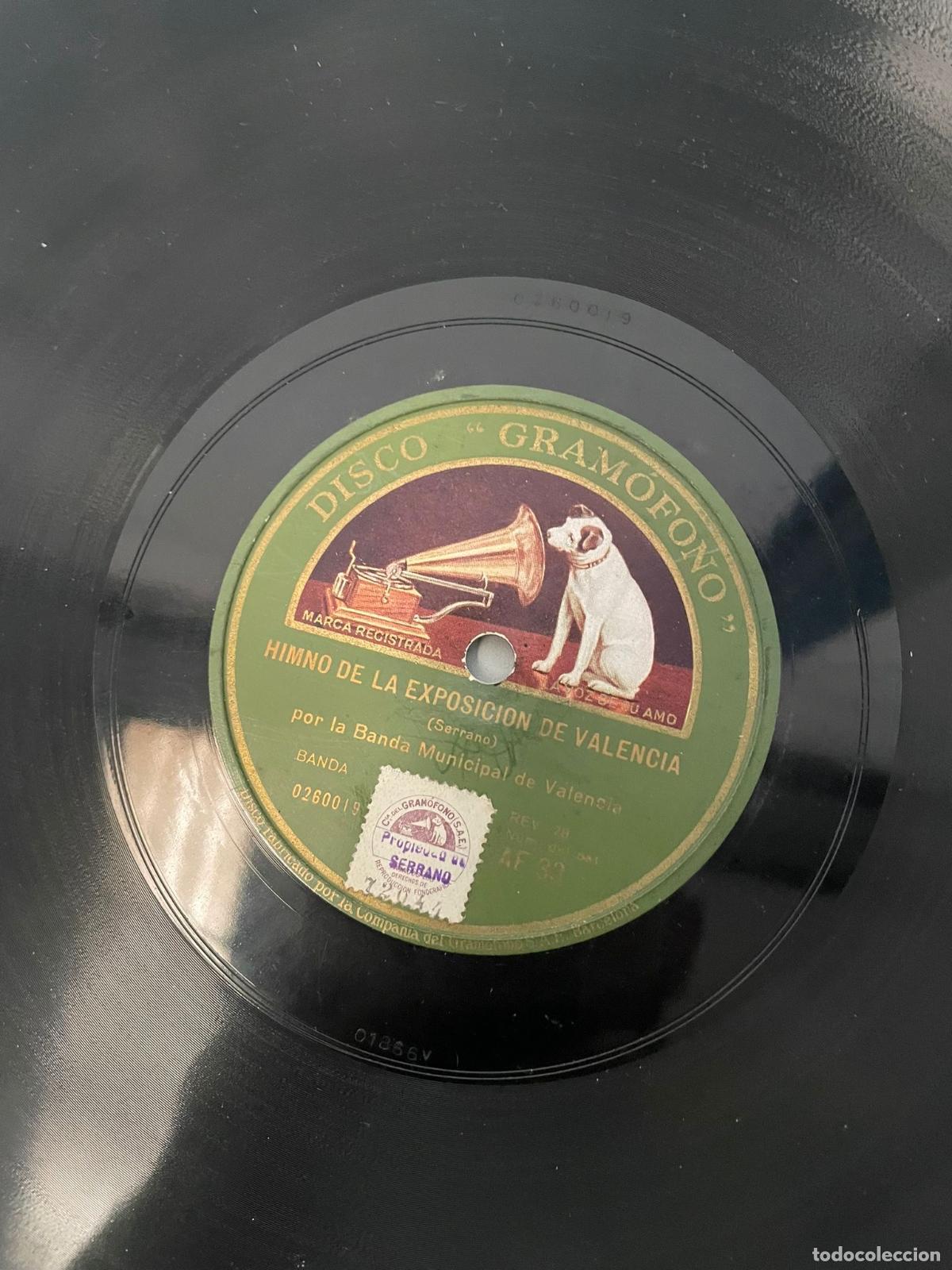 Discos de pizarra: Disco de pizarra: himno de la exposici&oacute;n de valencia - Foto 1