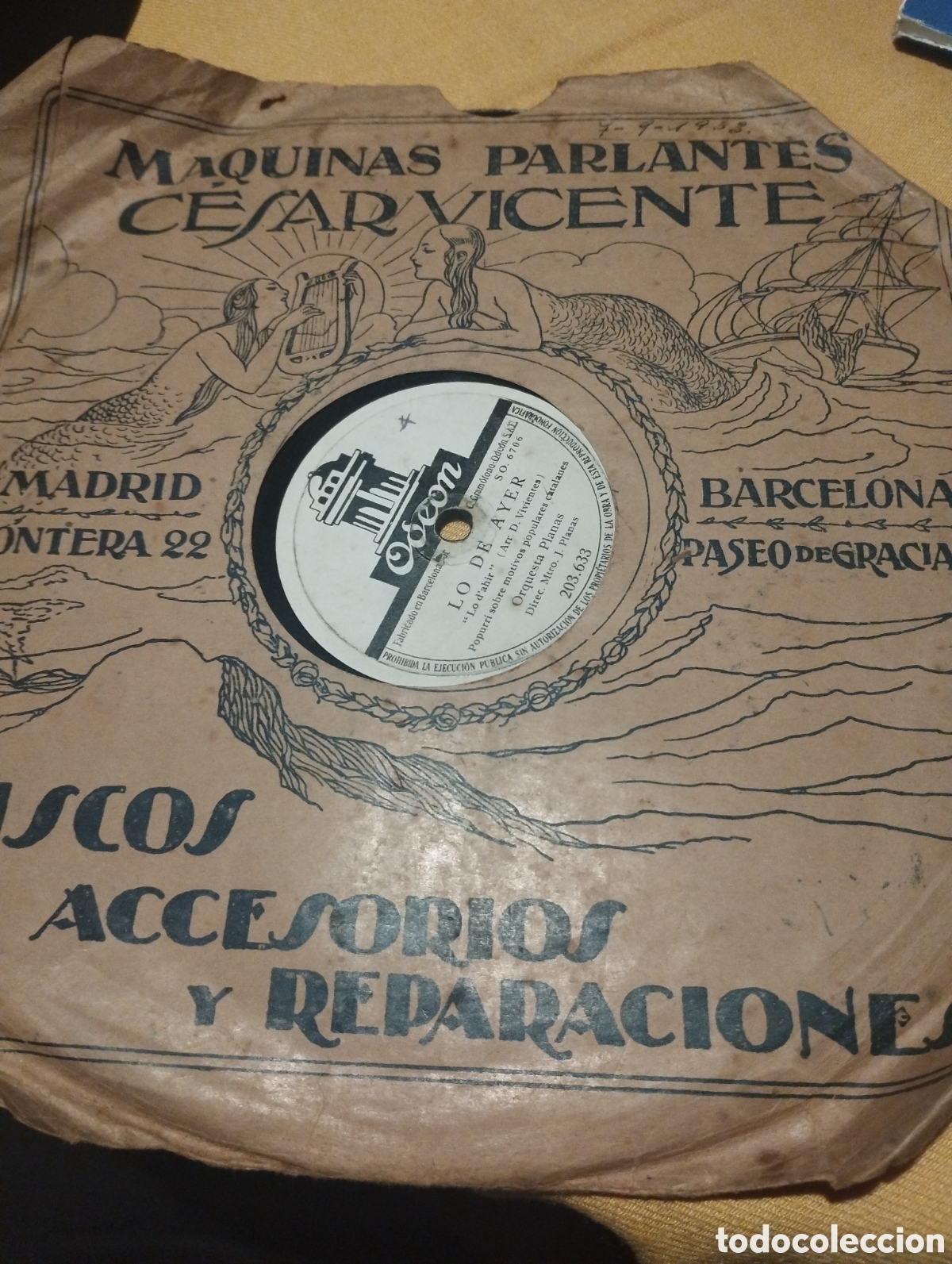 Discos de pizarra: Lo de siempre orquesta Planas - Foto 3