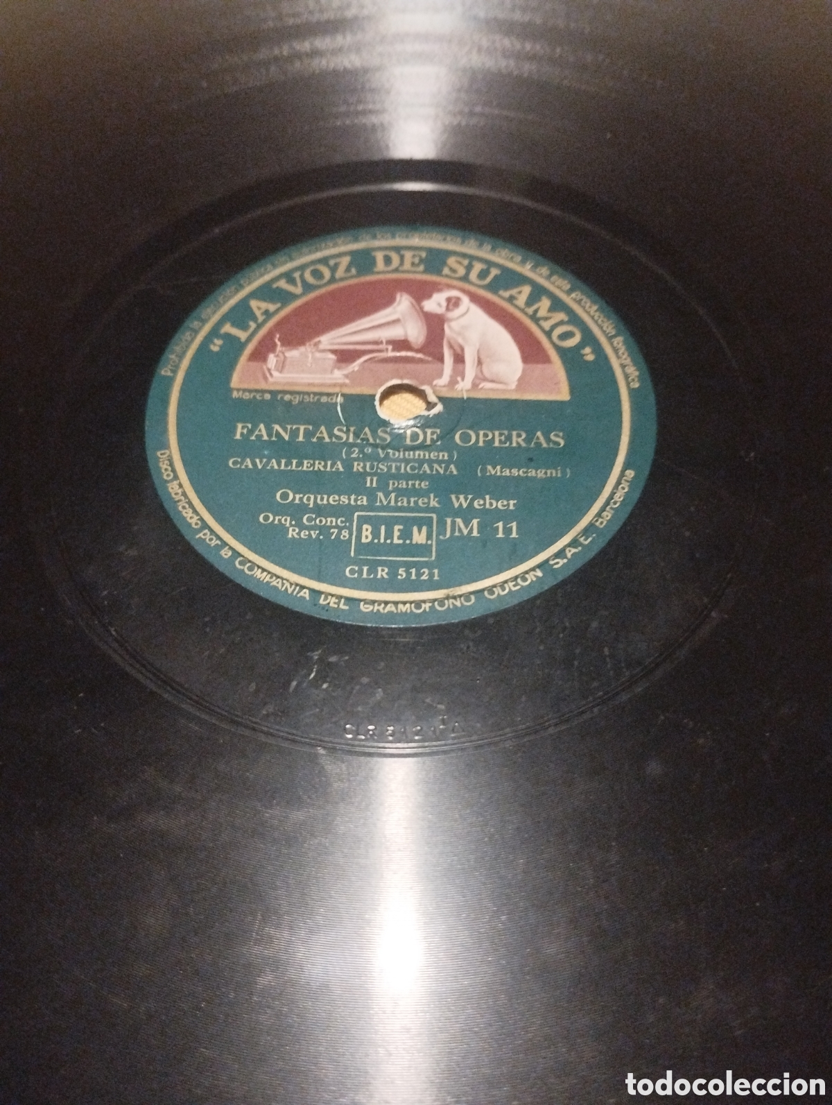 Discos de pizarra: Fantasias de operas orquesta Marek Weber - Foto 2