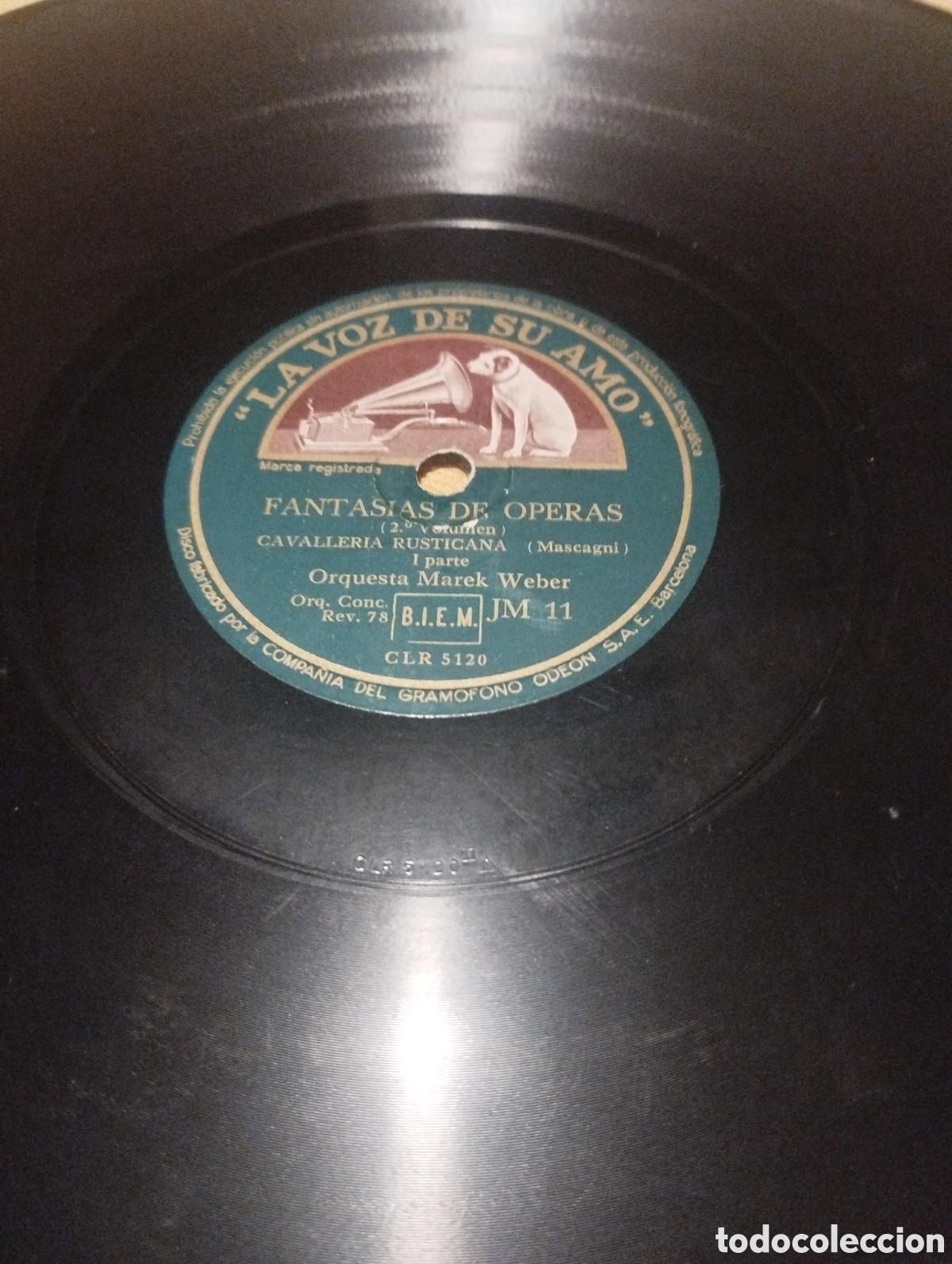 Discos de pizarra: Fantasias de operas orquesta Marek Weber - Foto 1