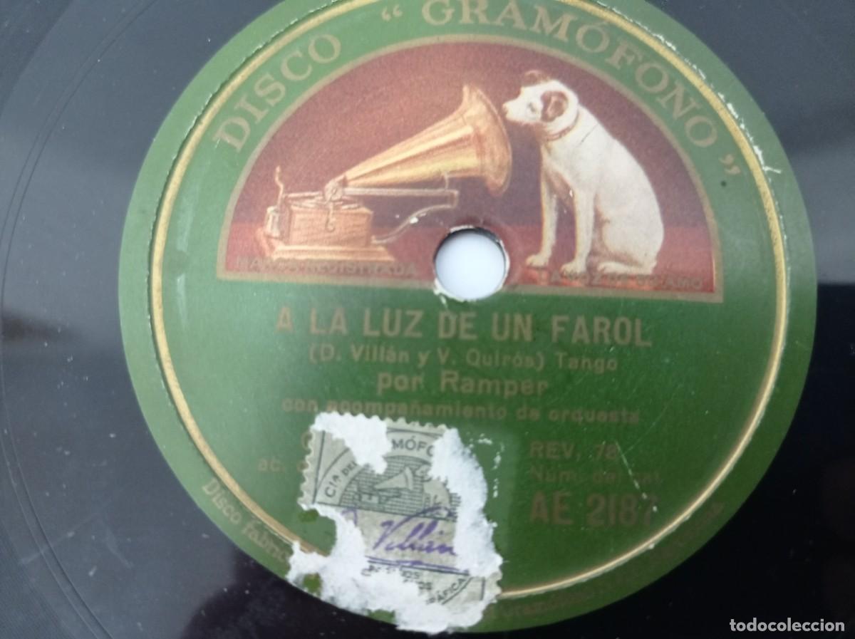 Discos de pizarra: Ramper - El pingo de mi china / A la luz de un farol - Foto 4