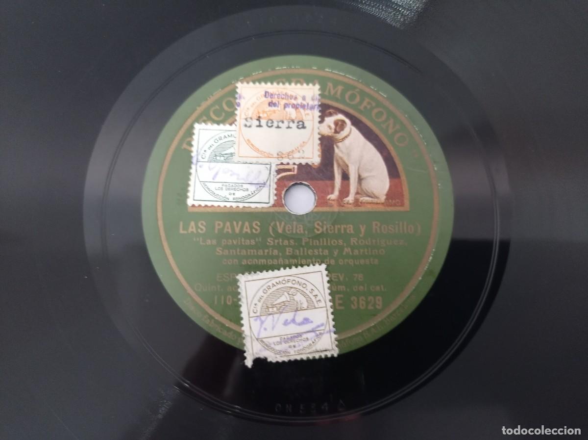 Discos de pizarra: Las Pavas - Laura Pinillos - Las Pavitas / java - La voz de su amo - Foto 4