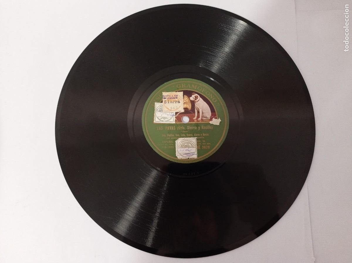 Discos de pizarra: Las Pavas - Laura Pinillos - Las Pavitas / java - La voz de su amo - Foto 1