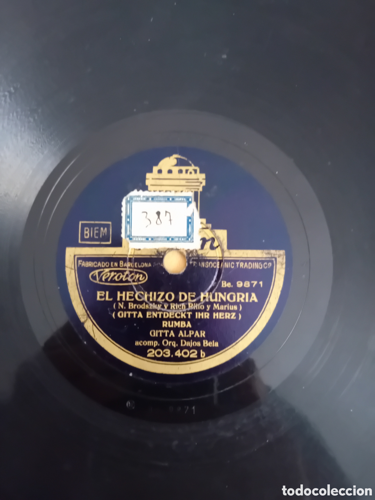 Discos de pizarra: GITTA ENTDECKT IHR HERZ. EL HECHIZO DE HUNGRIA. ODEON - Foto 2