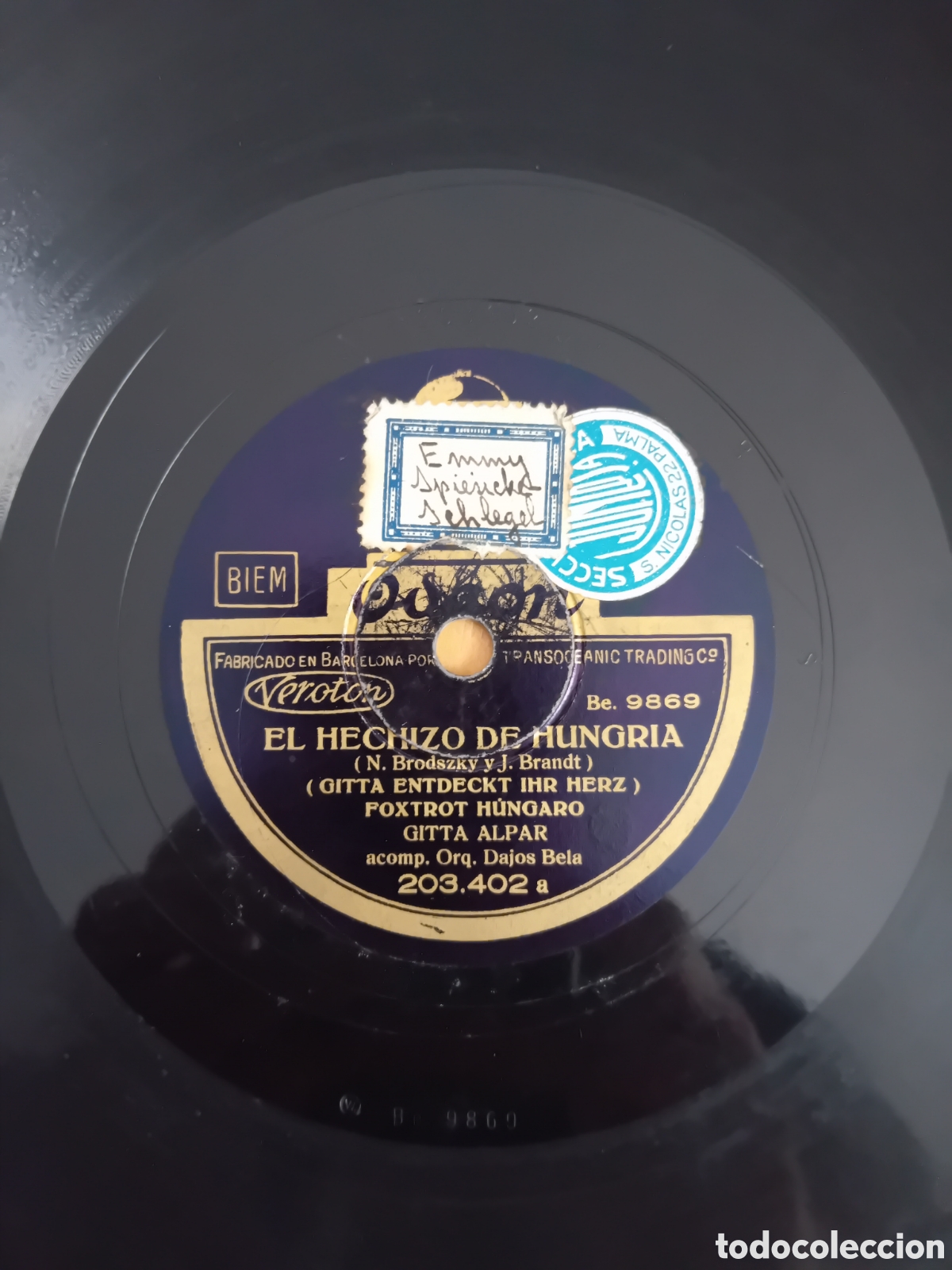 Discos de pizarra: GITTA ENTDECKT IHR HERZ. EL HECHIZO DE HUNGRIA. ODEON - Foto 4