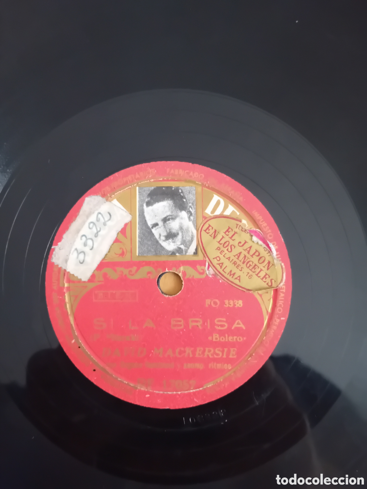 Discos de pizarra: DAVIDB MACKERSIE. ABA DABA. SI LA BRISA. DECCA - Foto 2