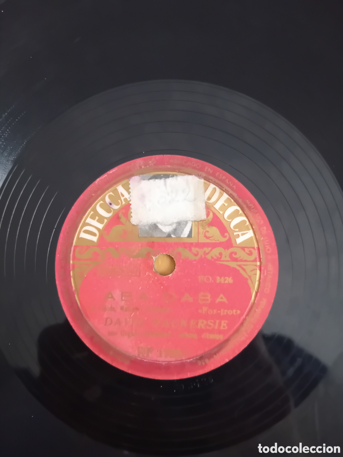 Discos de pizarra: DAVIDB MACKERSIE. ABA DABA. SI LA BRISA. DECCA - Foto 4