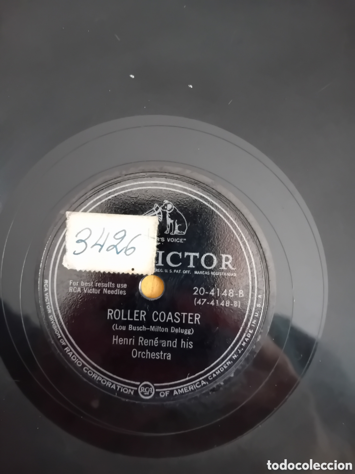 Discos de pizarra: HENRI RENE. IM IN LOVE AGAIN. ROLLER COASTER. VICTOR - Foto 2